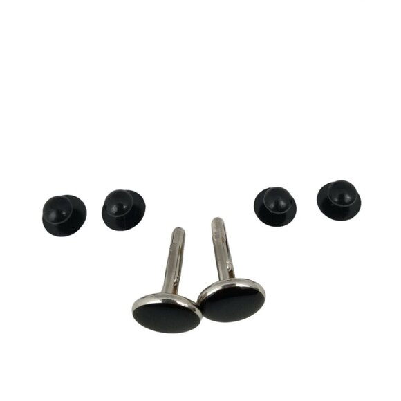 Emilio Ponti Roma Milano Cufflink Set w/Shirt Studs & 2 Extra Cufflinks - Picture 5 of 7